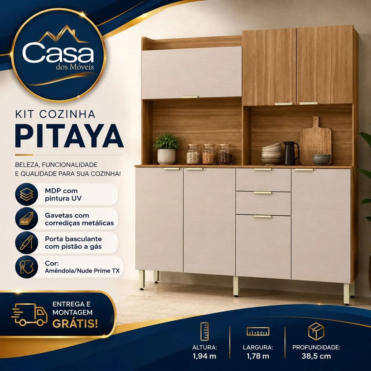 Armário de cozinha Pitaya 