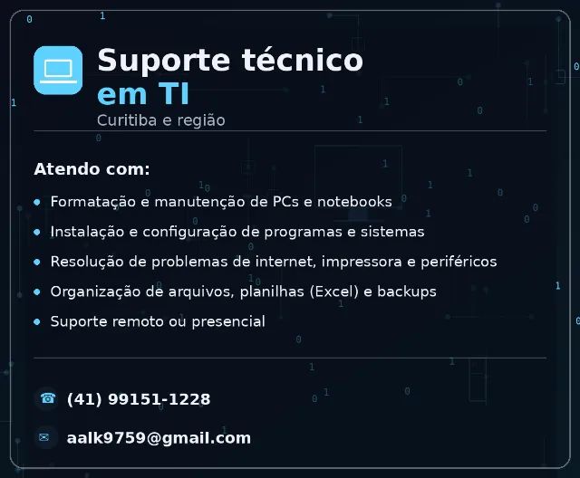 Suporte técnico em informática ? Curitiba