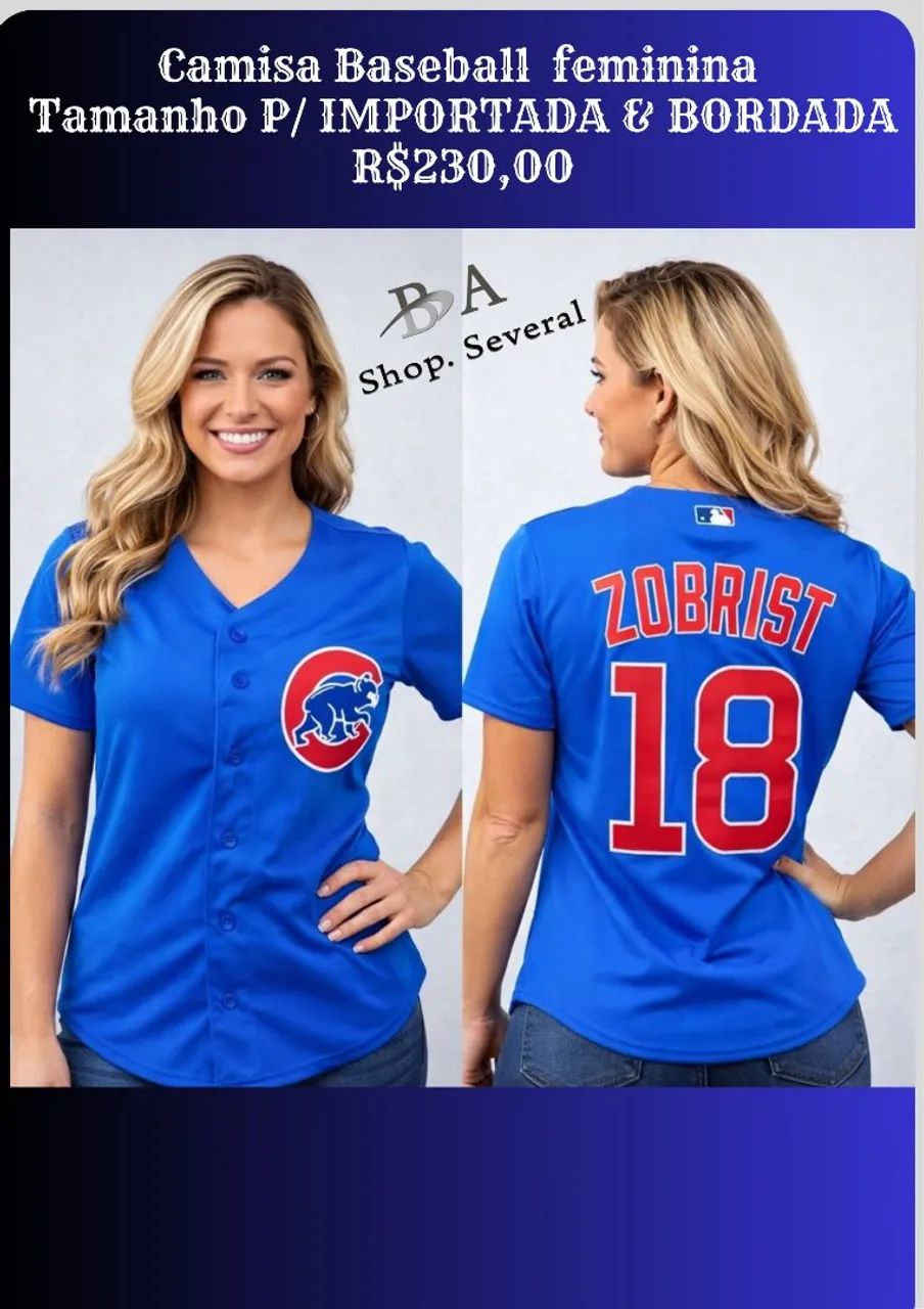 Jersey MLB Baseball Bordada/IMPORTADA tam- P