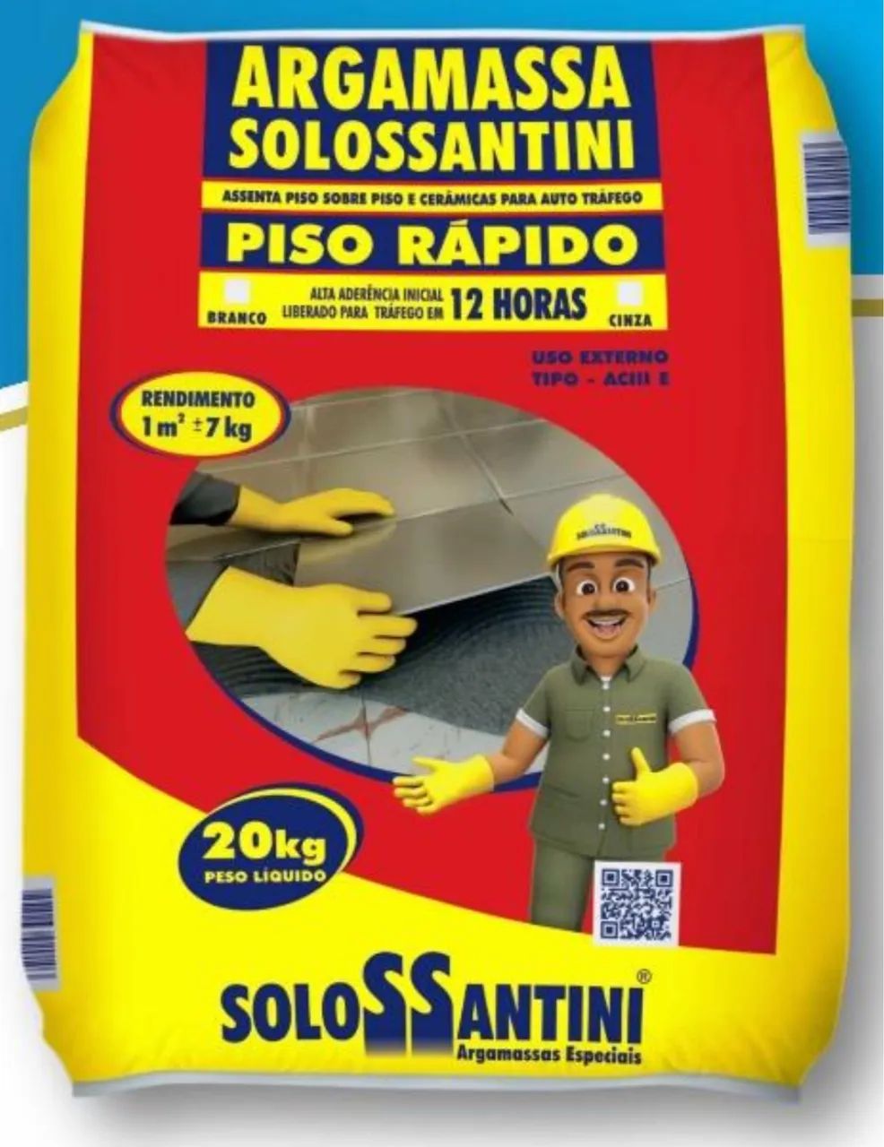 Argamassa Piso Sobre Piso 20kg - SOLOSSANTINI | Piso Rápido - Alvenaria ...