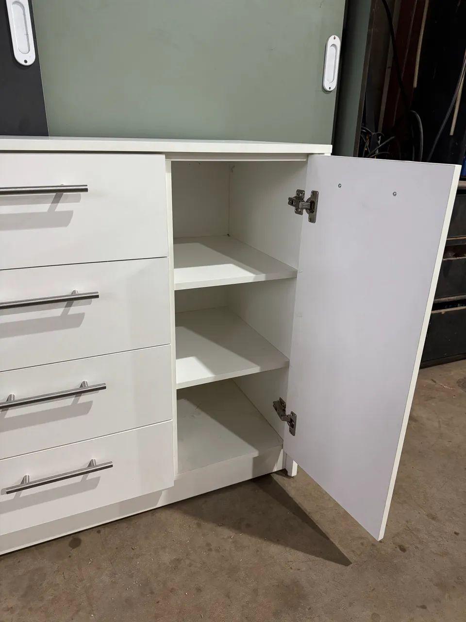 Cômoda em MDF branco nova  - Foto 2