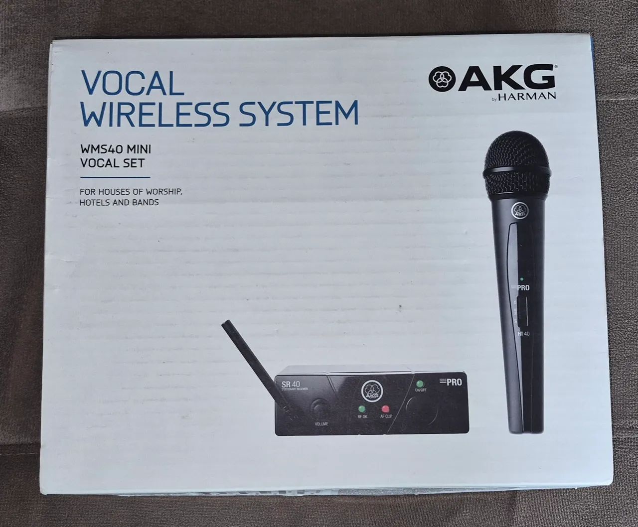 Microfone sem fio AKG wms40 mini