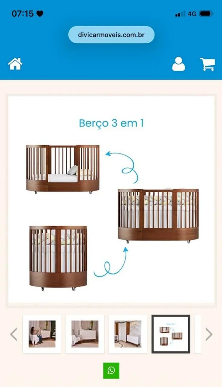 Berço Wave 3 em 1 - Foto 5