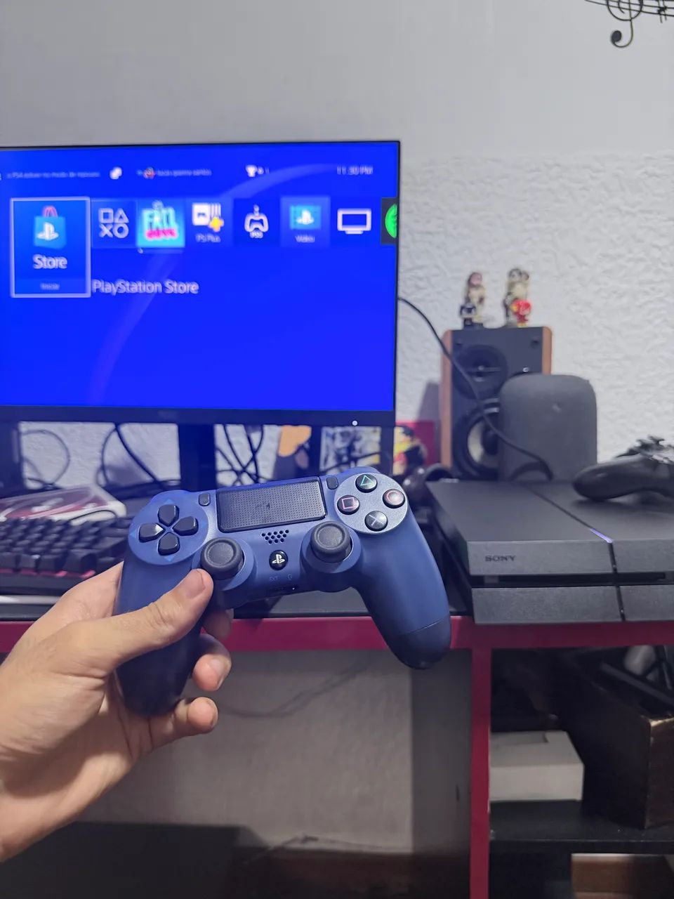 PS4 FAT 500GB + 2 CONTROLES ORIGINAIS | EXCELENTE ESTADO | TESTO NA HORA - Foto 2