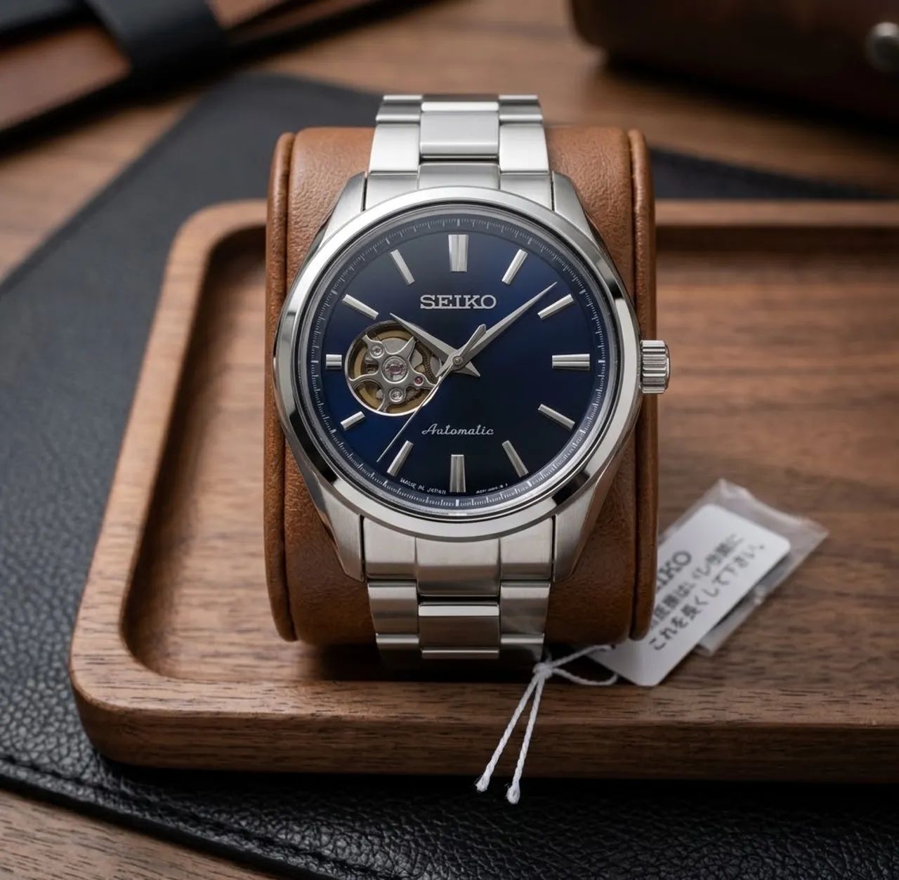 Relógio Seiko Automático Open Heart Novo JDM