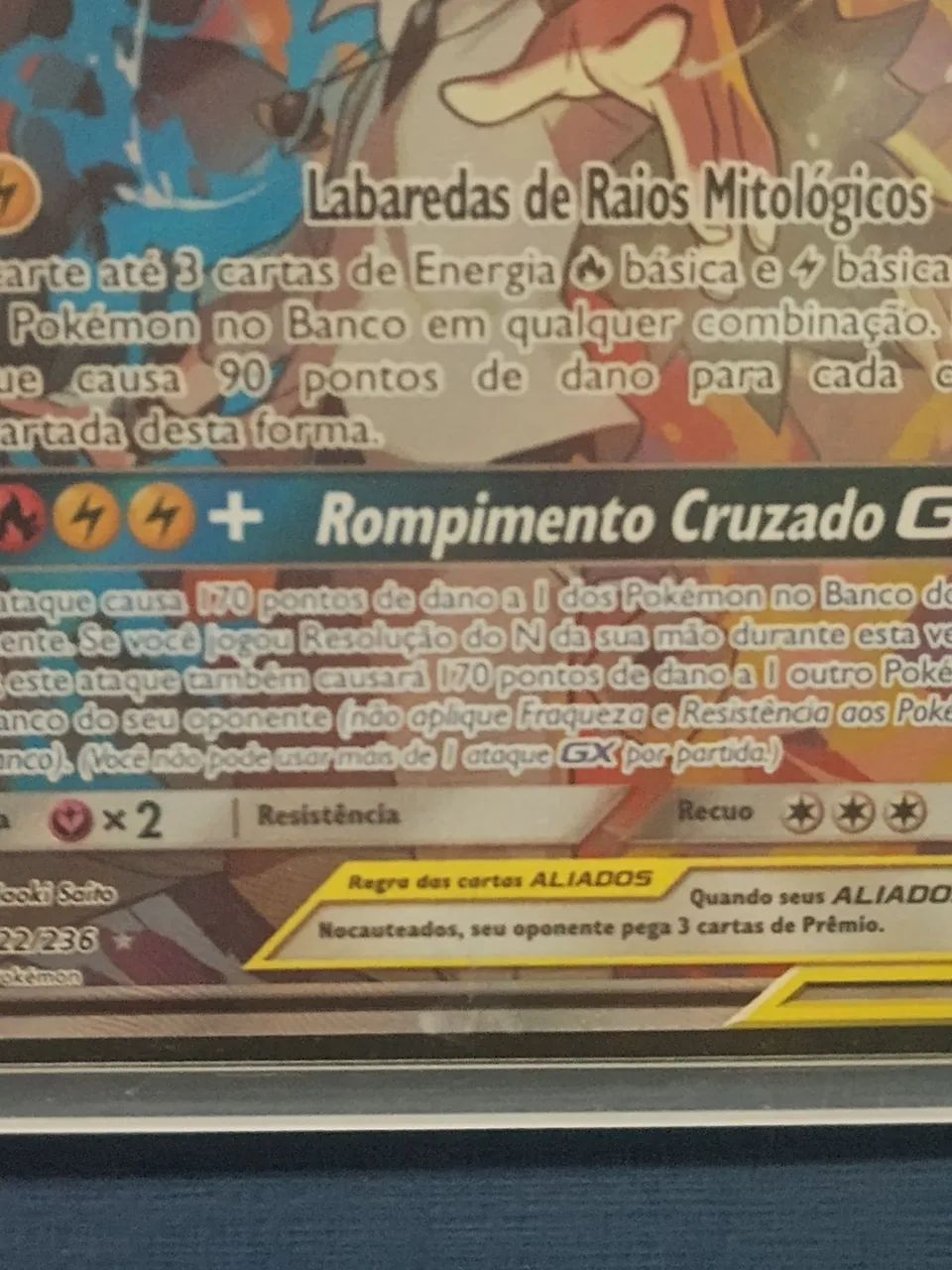 RESHIRAM E ZEKROM GX 222/236 carta pokémon - Foto 3