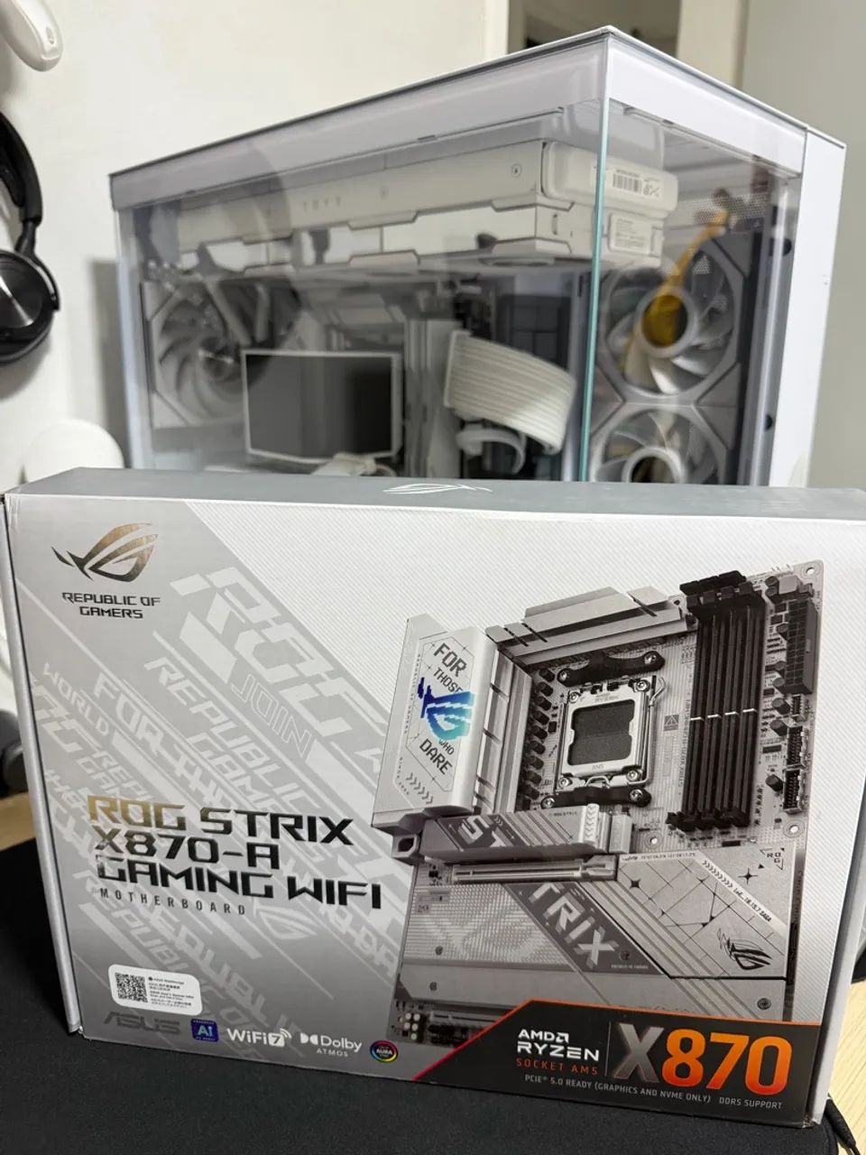 Placa mãe X870 Rog A Gaming Wi-Fi Branca