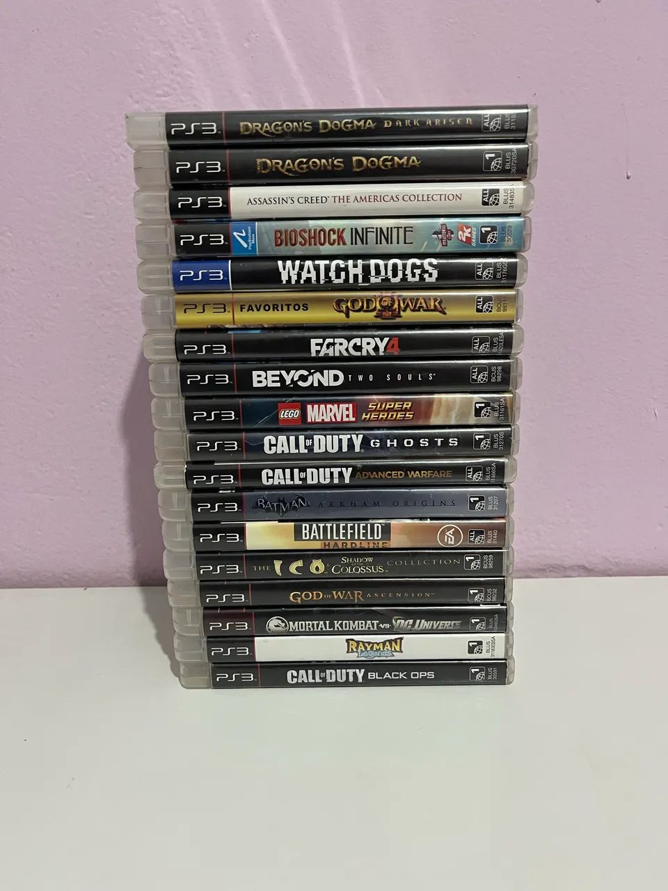Lote com 18 jogos ps3 sendo 1 lacrado 