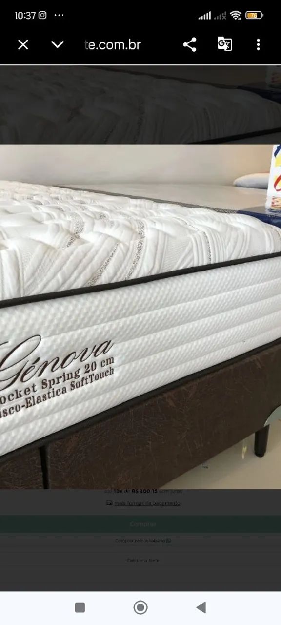 Cama Box casal GÊNOVA 