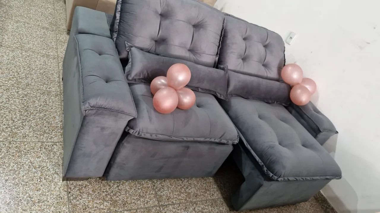 SOFA COM FIBRA SILICONADA A PRONTA ENTREGA  - Foto 3