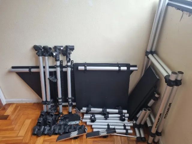 Rav Angular Rack Áudio/ Vídeo Angular Titanium + Brindes (Para Levar - Leia a descrição) - Foto 3