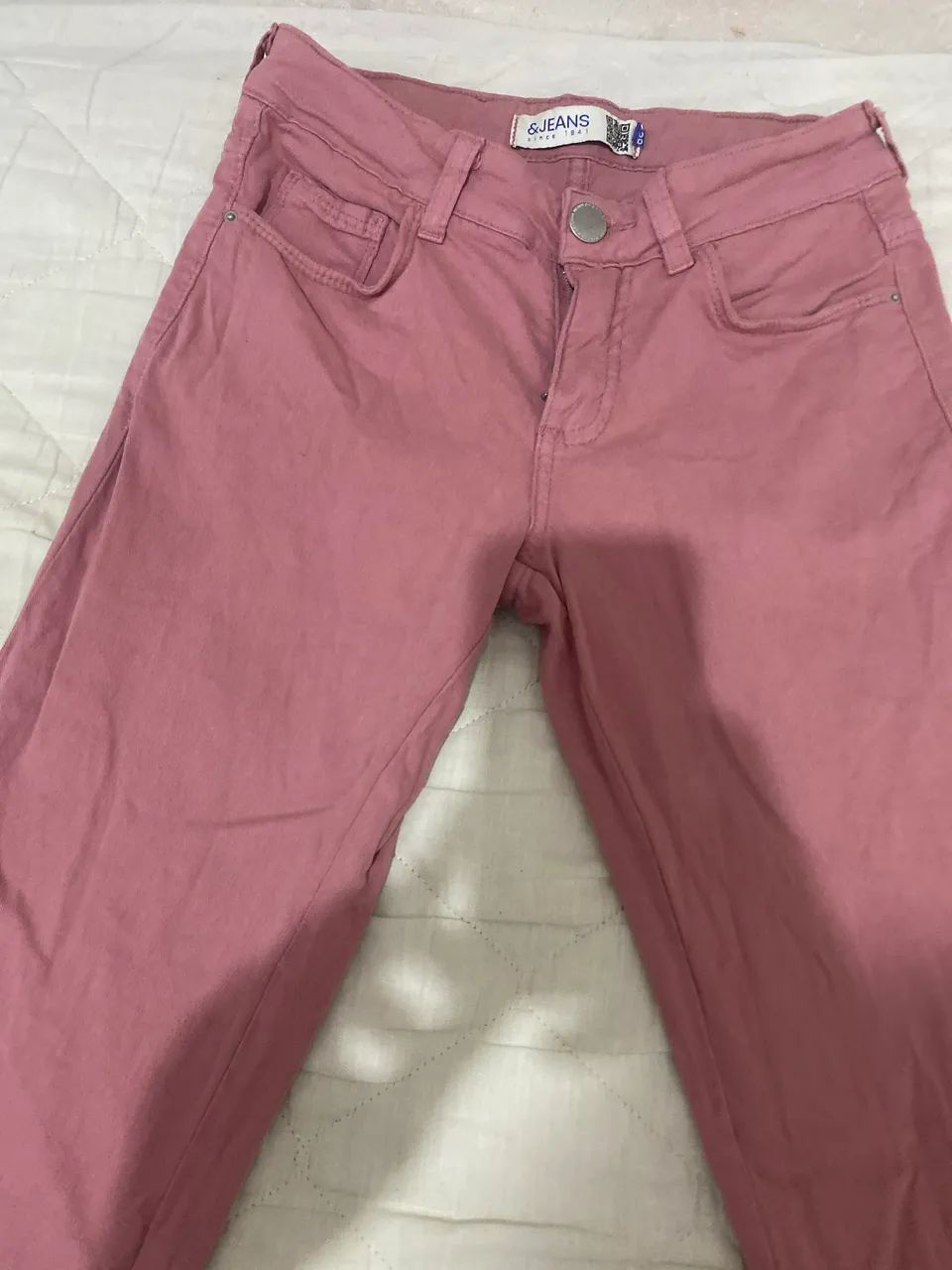 Calça rosa com laycra