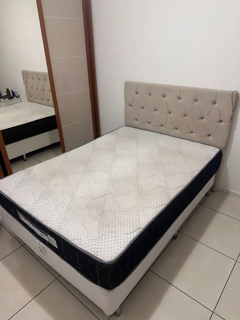     Cama Box Casal Ortobom com Colchão de Molas - Foto 4