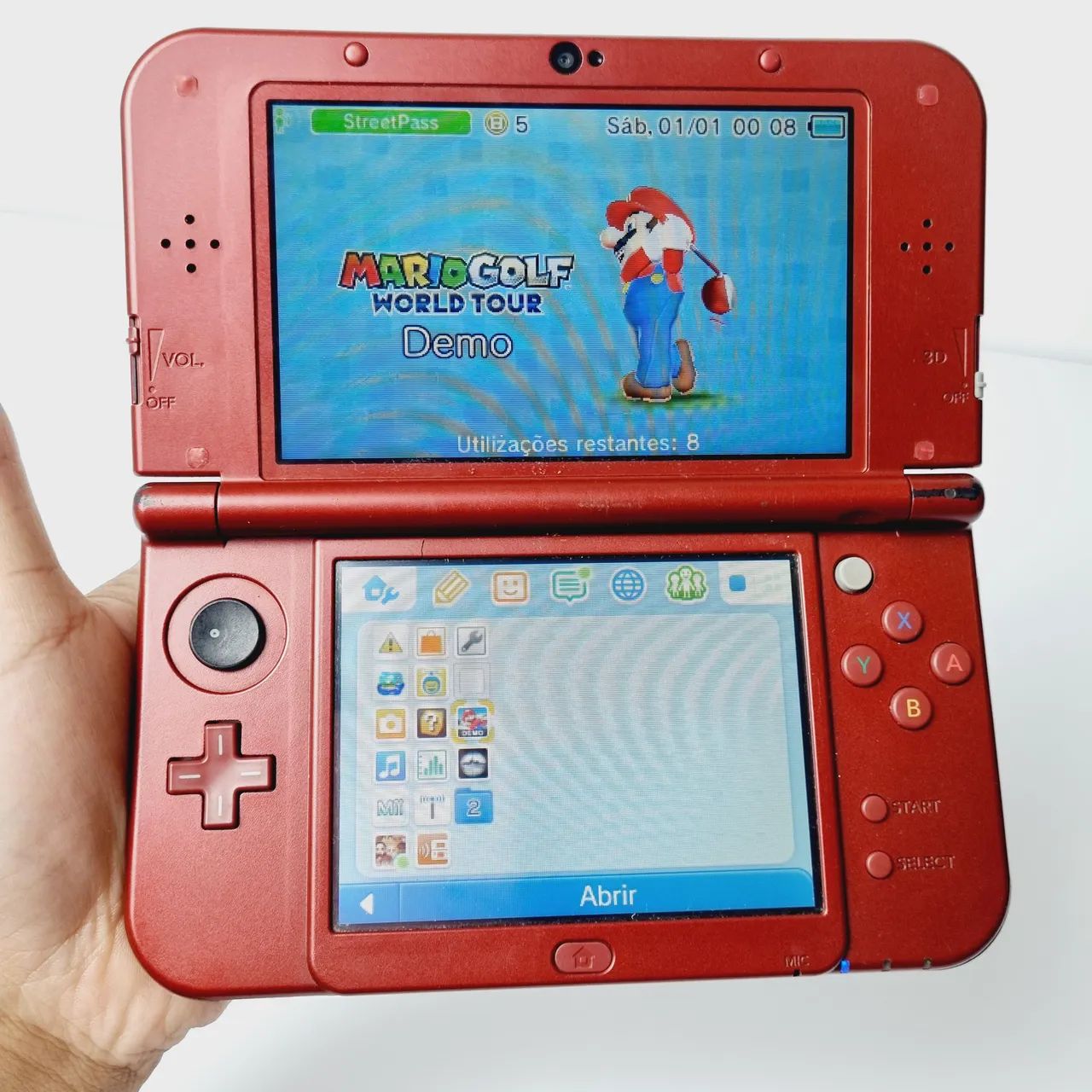 454- DESBLOQUEADO NEW 3DS XL VERMELHO - Foto 2