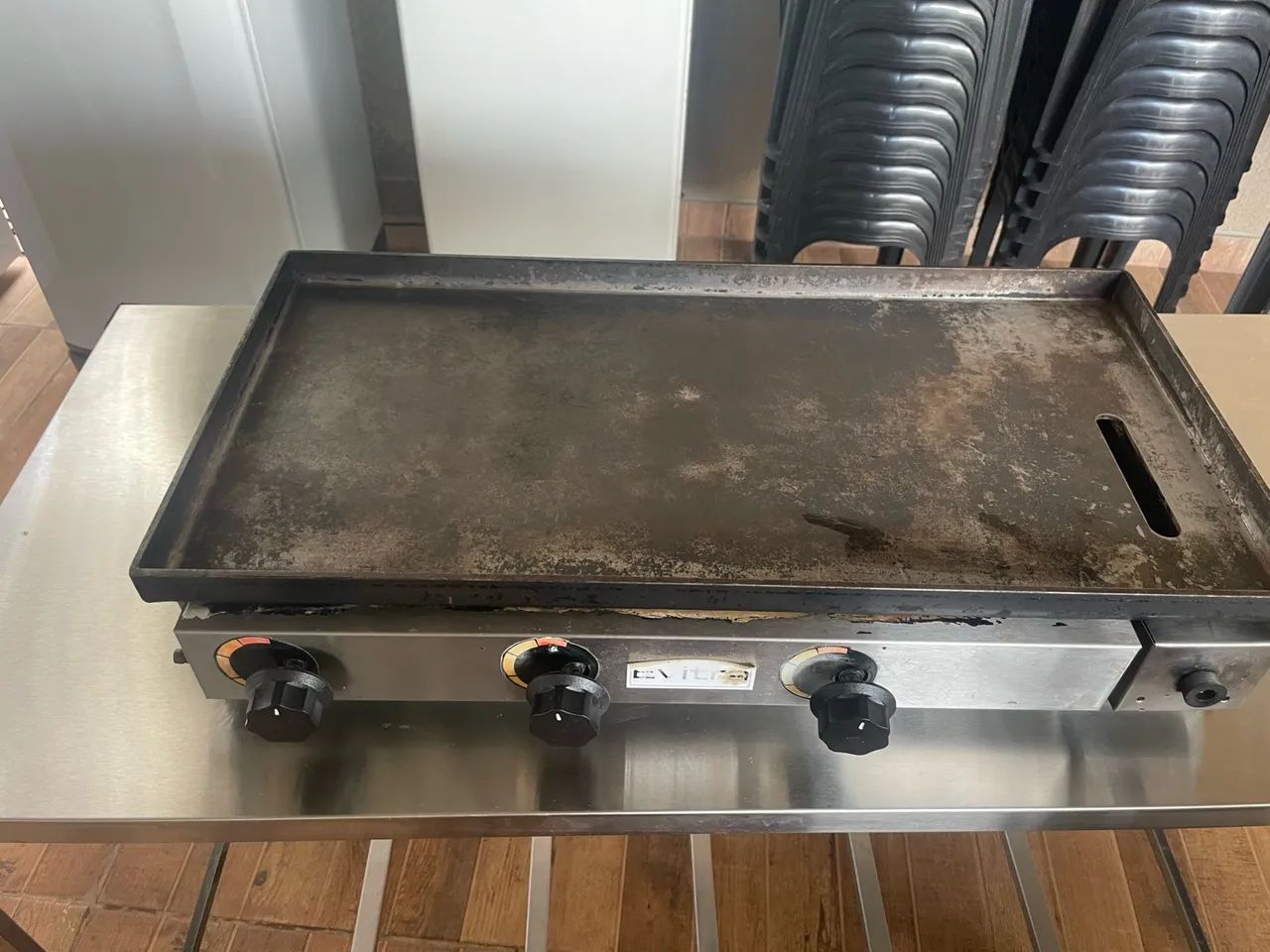 Chapa mas mesa de inox 550