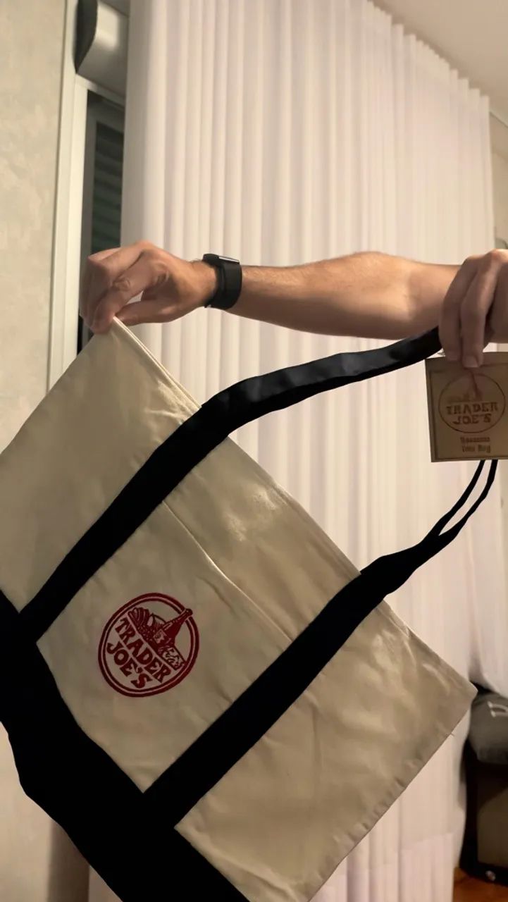 bolsa trader joe's canvas tote grande