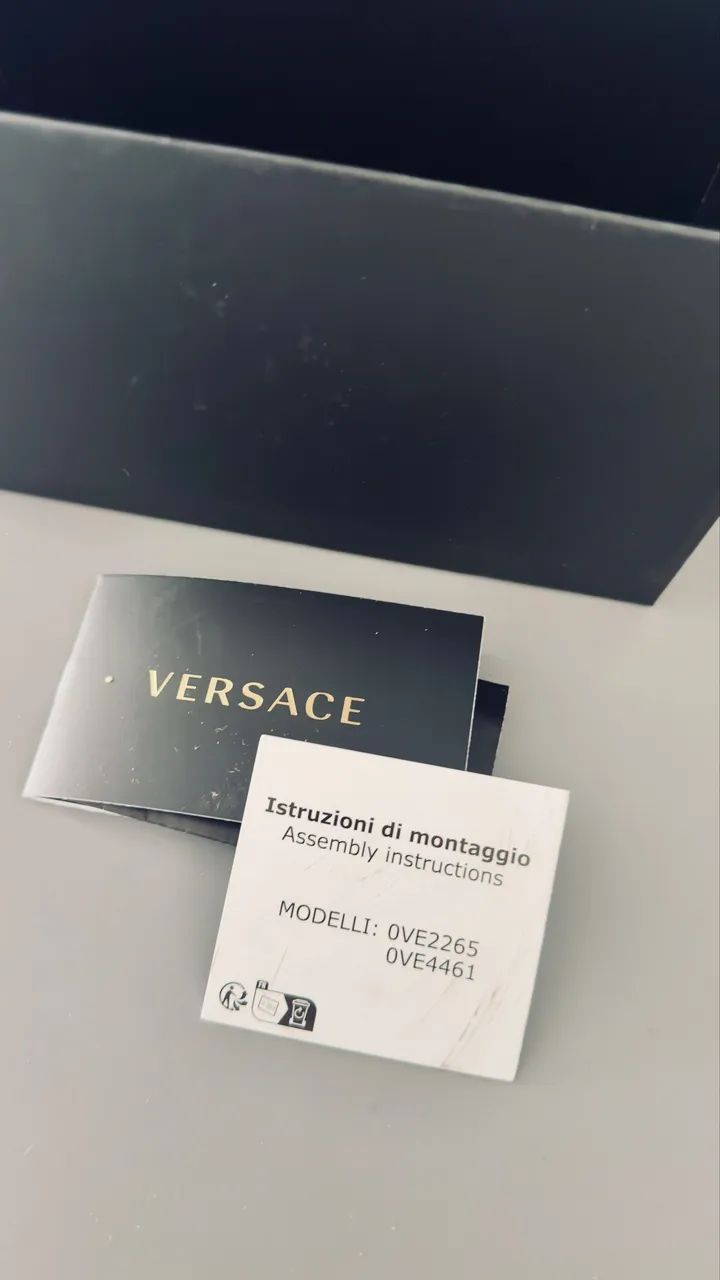     Óculos Versace Original Shield Preto - Luxo e Exclusividade - Foto 2