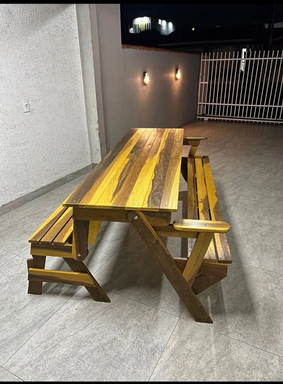 Mesa que vira banco  - Foto 4