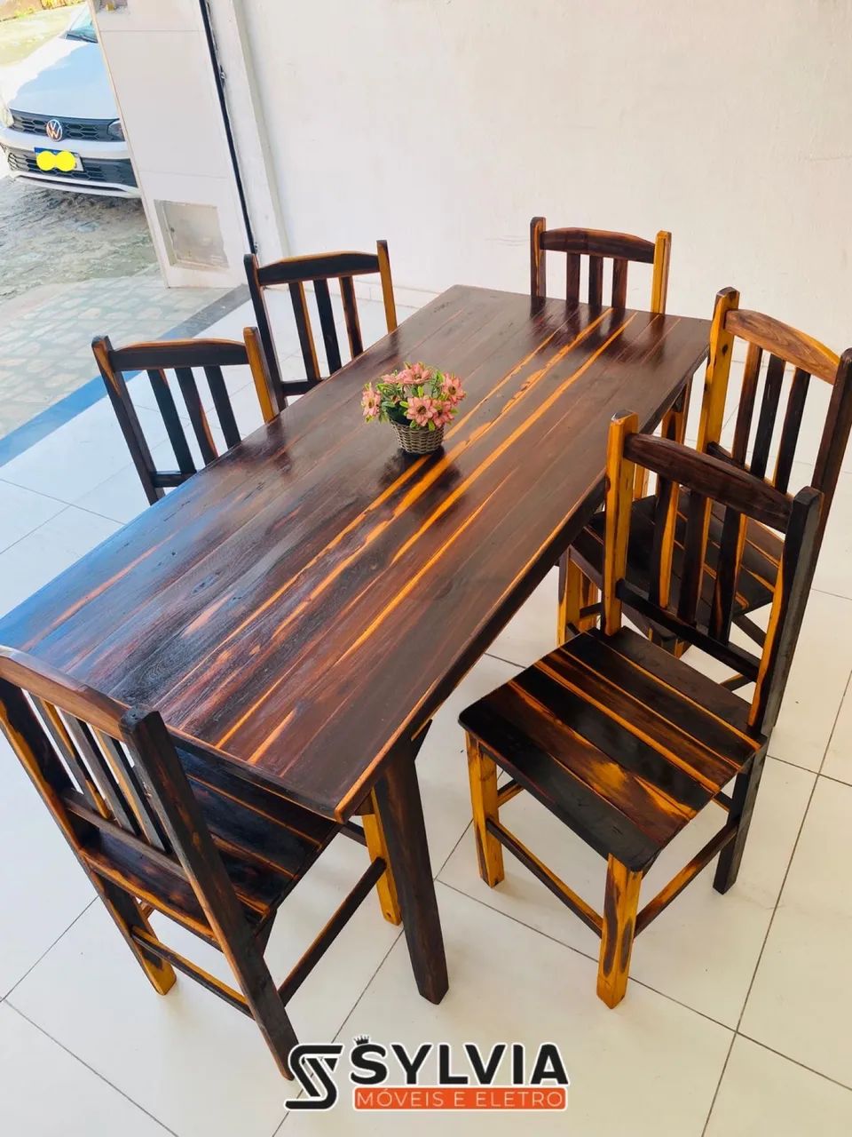 CONJUNTO FIXO 1,50x70 COM 6 CADEIRAS  - Foto 5