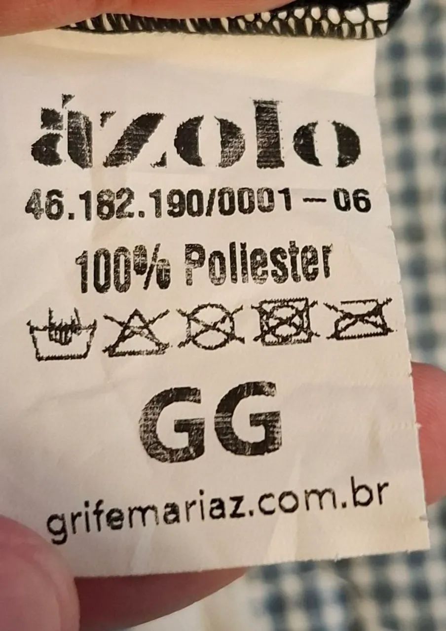 Blusa de Manga Curta Detalhe em Renda GG - Foto 4