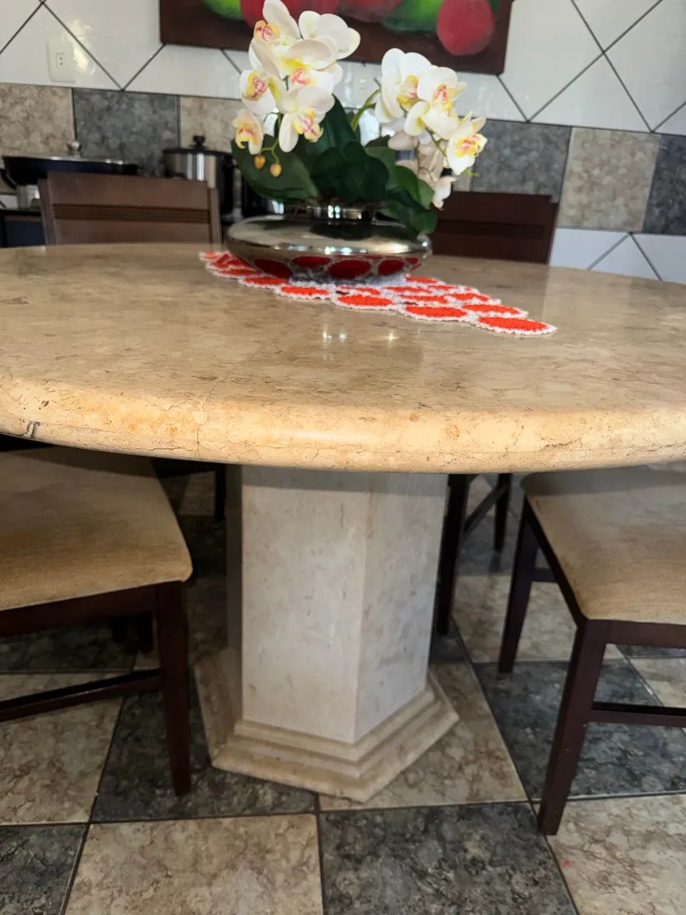 Mesa mármore maciço - Foto 4