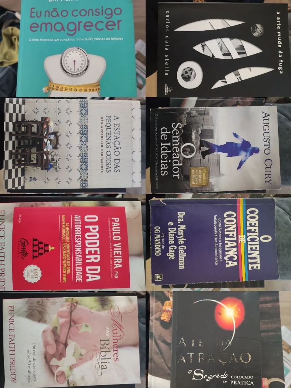 Lote com 9 livros