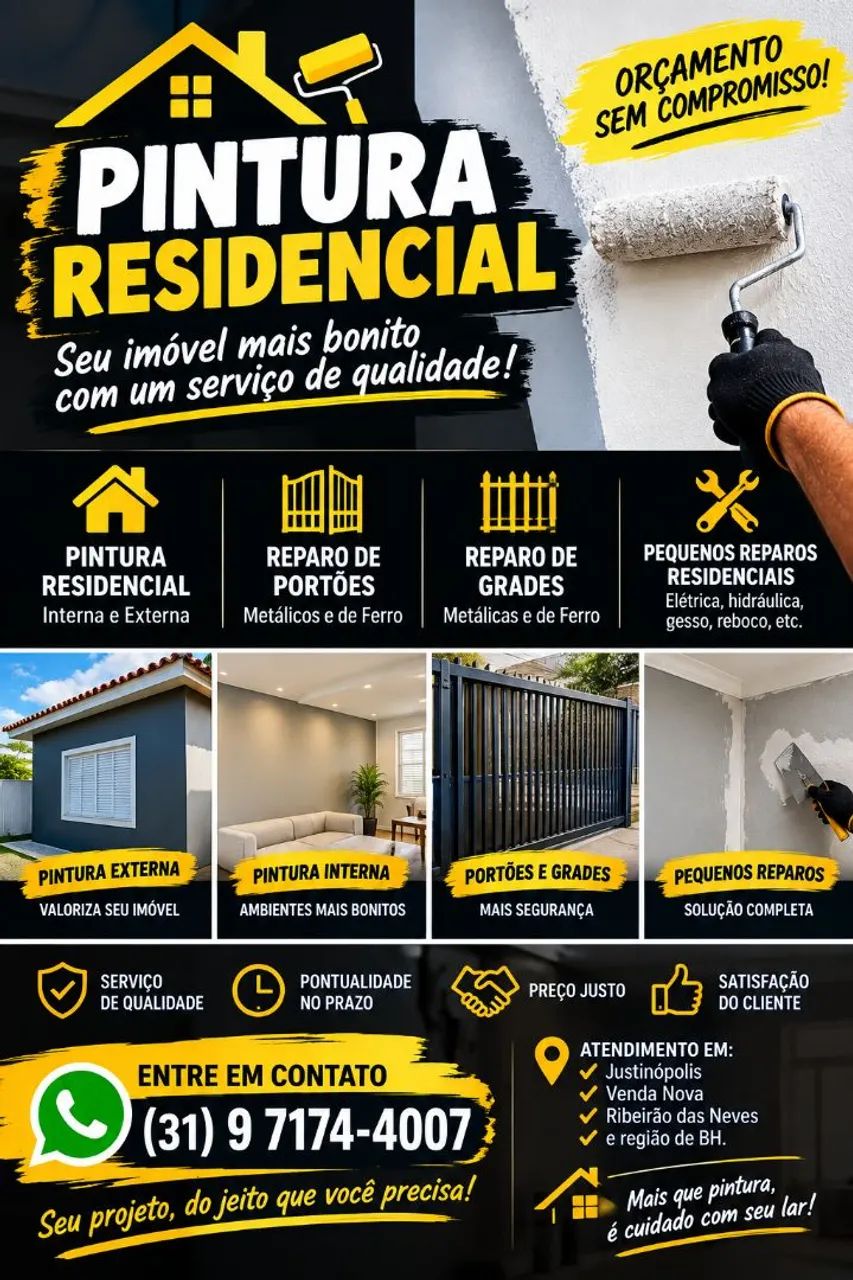 Pintura residencial e solda recuperação 