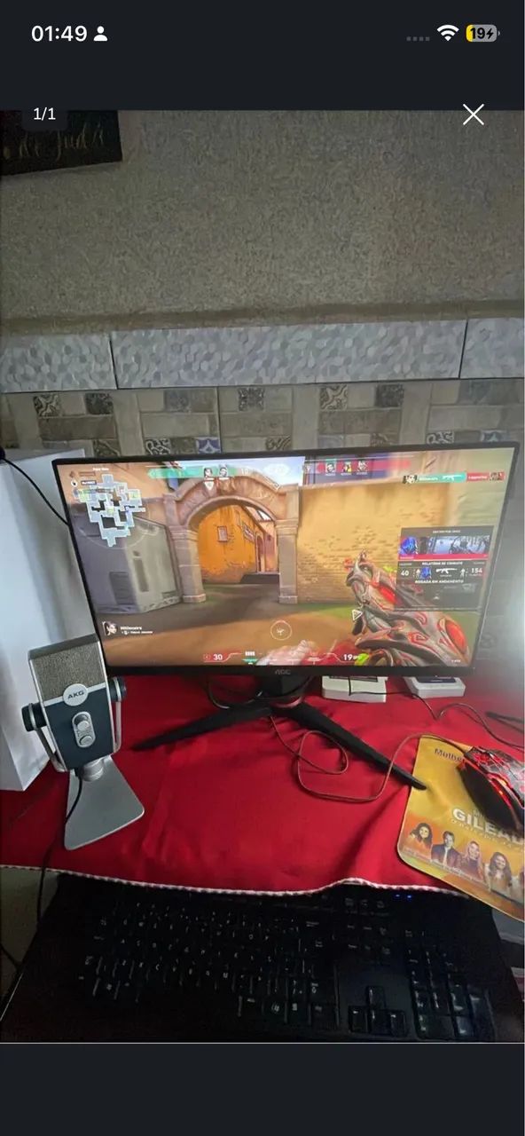 Aoc G2 24g2/bk 24pol Gamer Full Hd Preto/vermelho