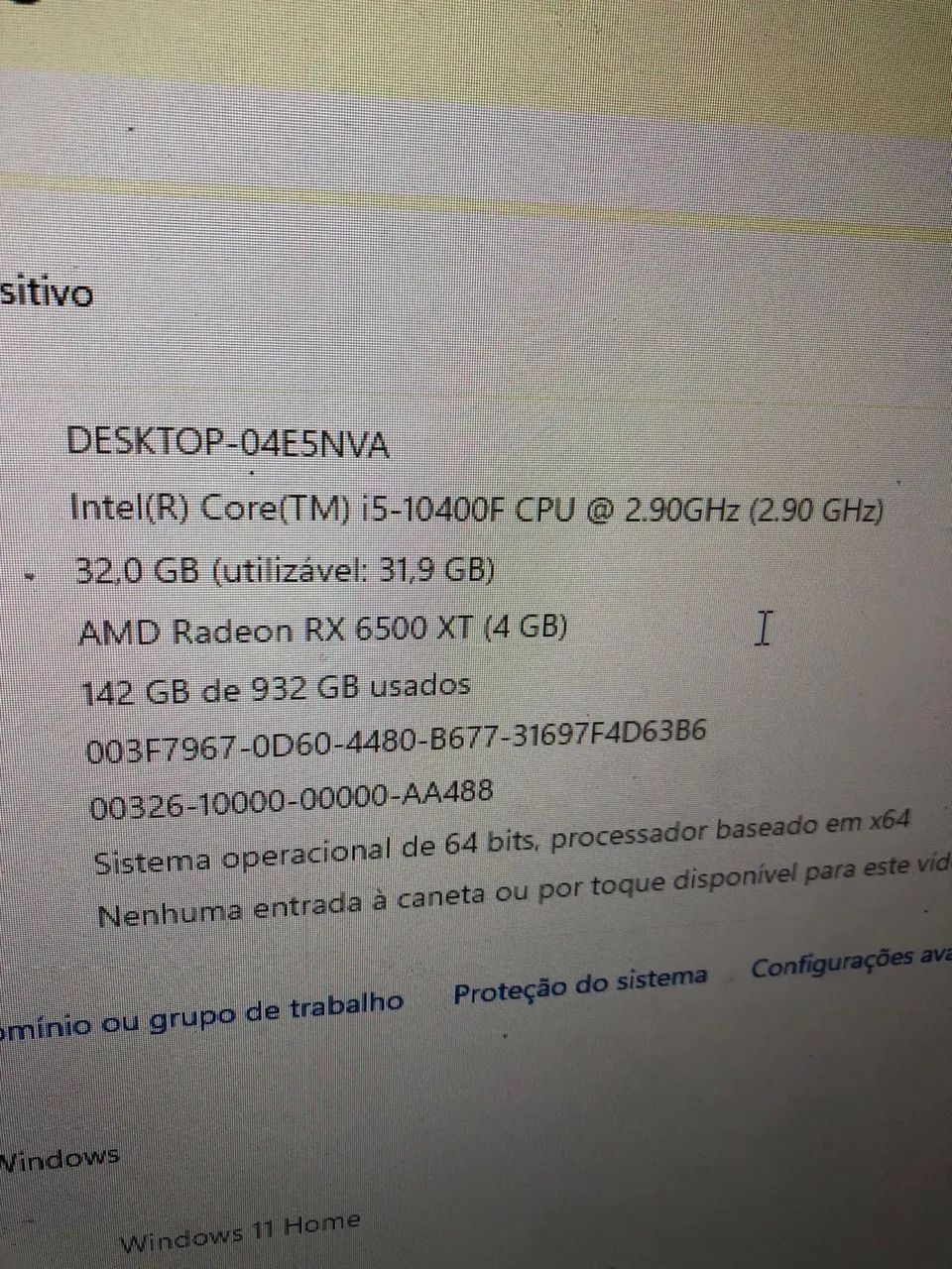 Computador gamer i5 10 Rx 6500 32ram   - Foto 3