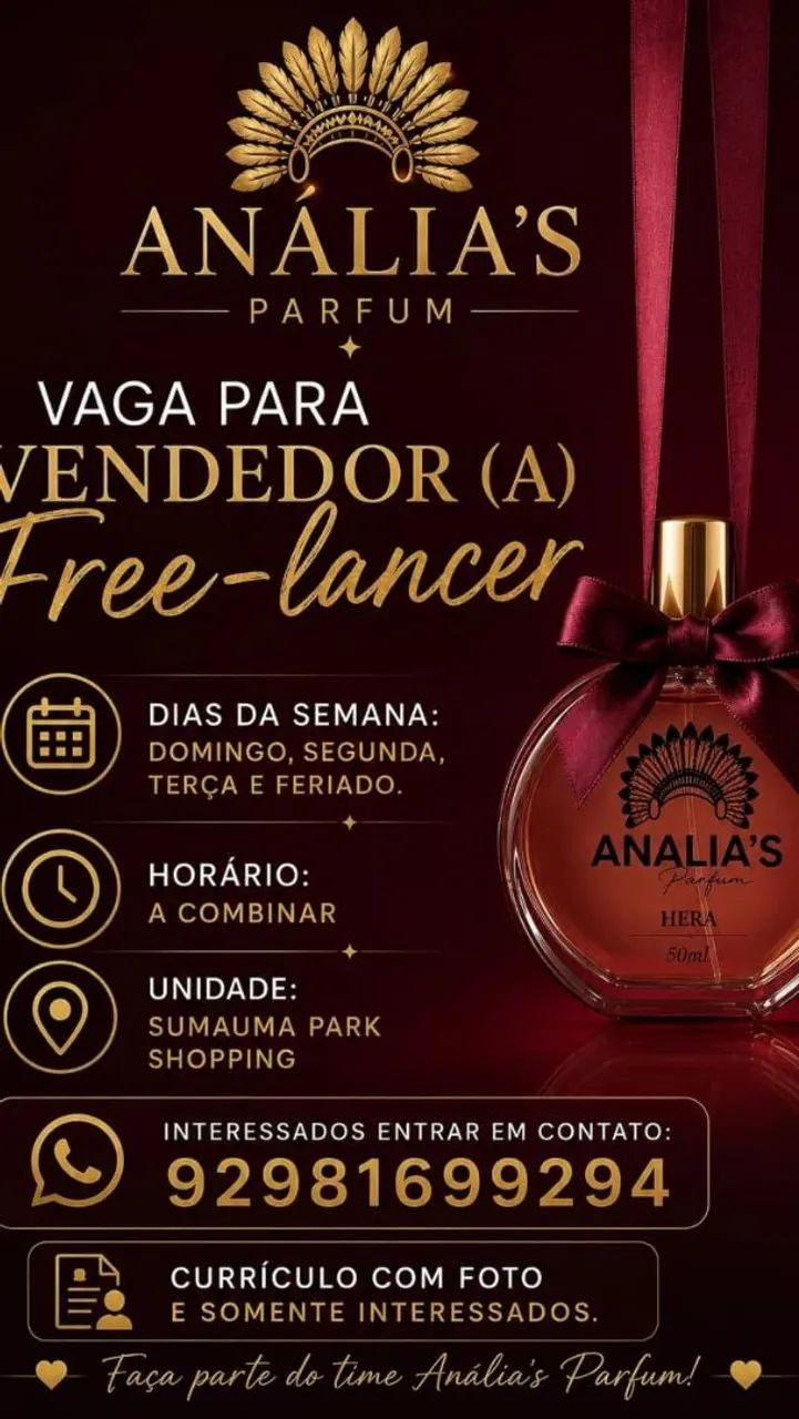Vendedor ( a ) free-lancer 