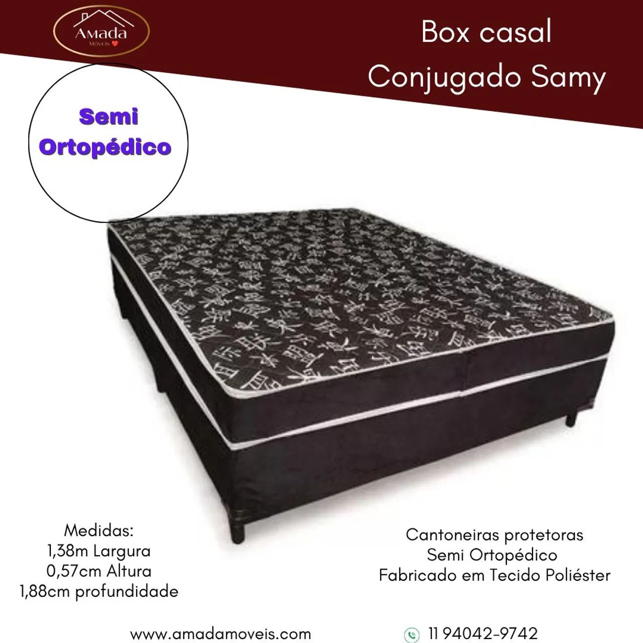 Box conjugado  casal espuma  , à pronta entrega  - Foto 2