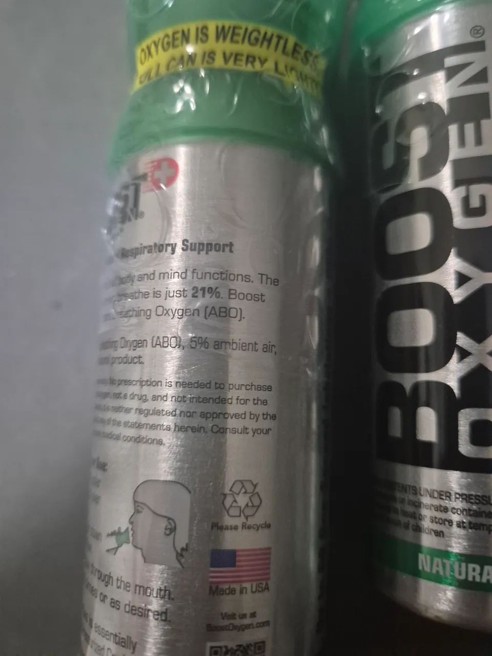 Oxygen Boost para altas altitudes