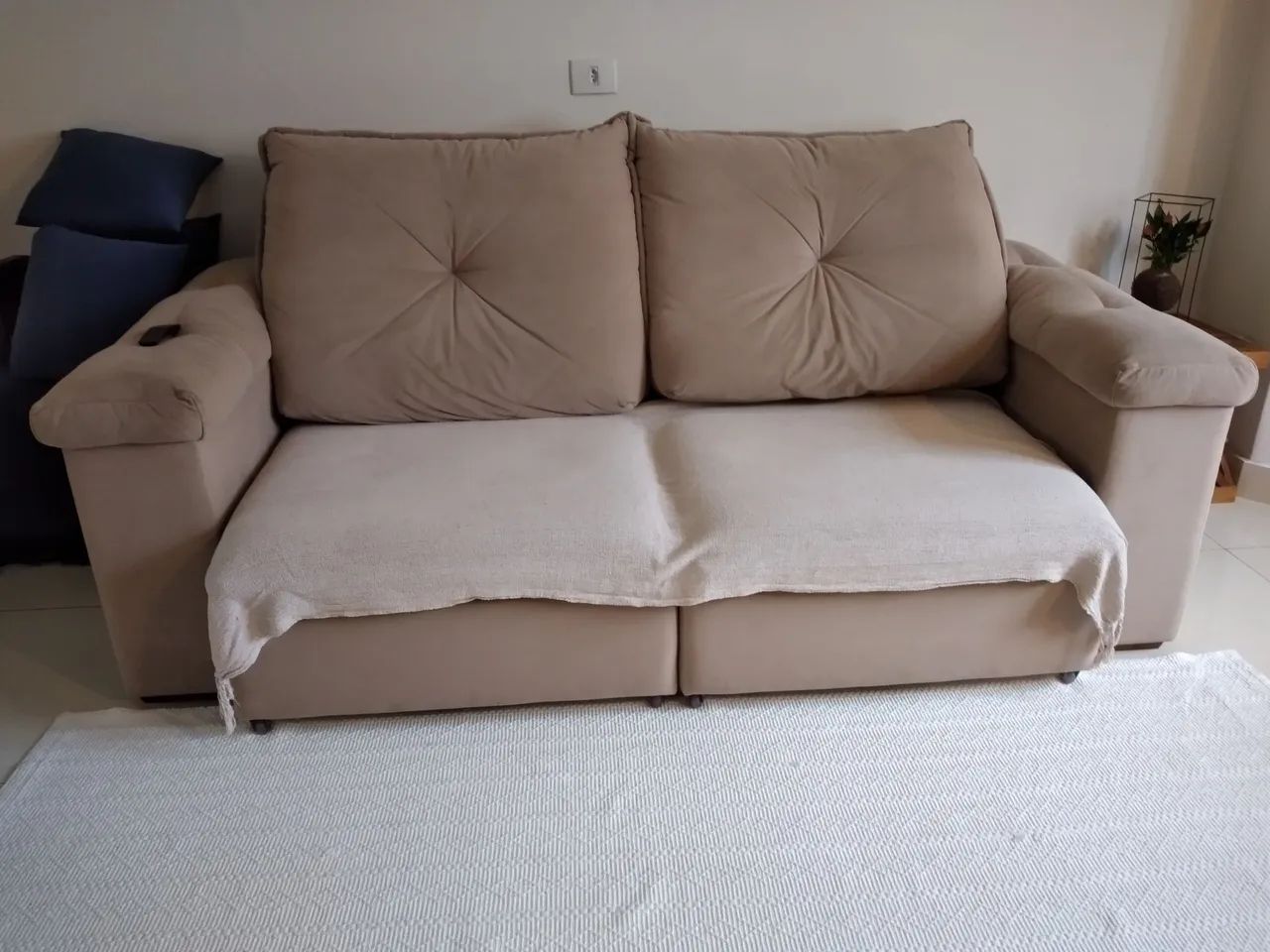 Sofá retrátil - molas ensacadas - Foto 3