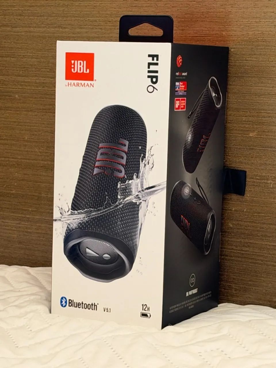 JBL Flip 6 Preta 30W Bluetooth IP67 - Nova Lacrada - Aparelhos de