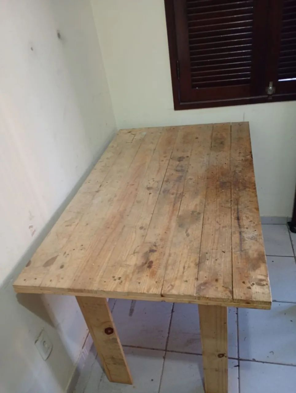 Mesa de palet pino - Foto 2