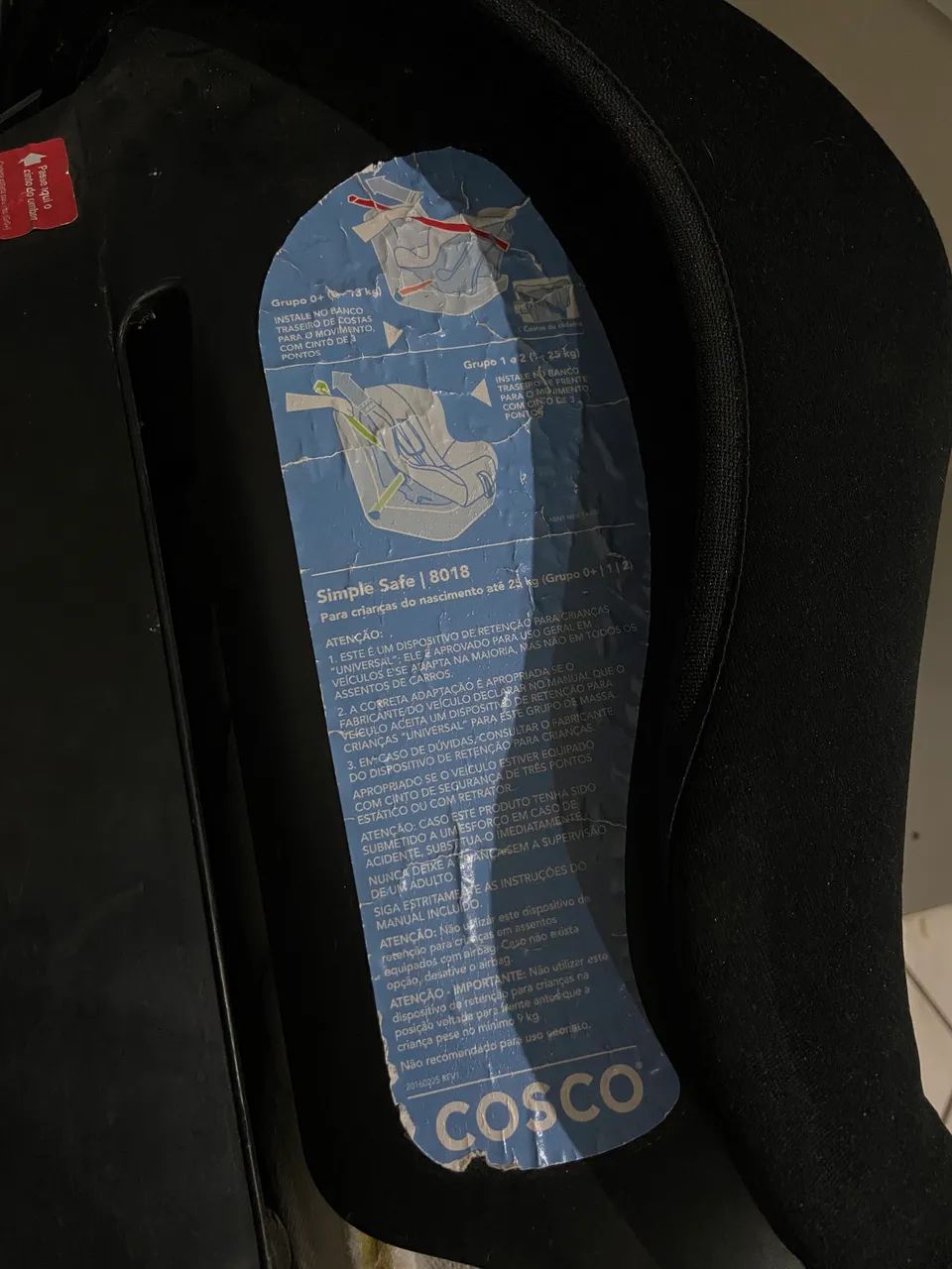 Cadeirinha Simple Safe 0 a 25kg Cosco - Preta  - Foto 3