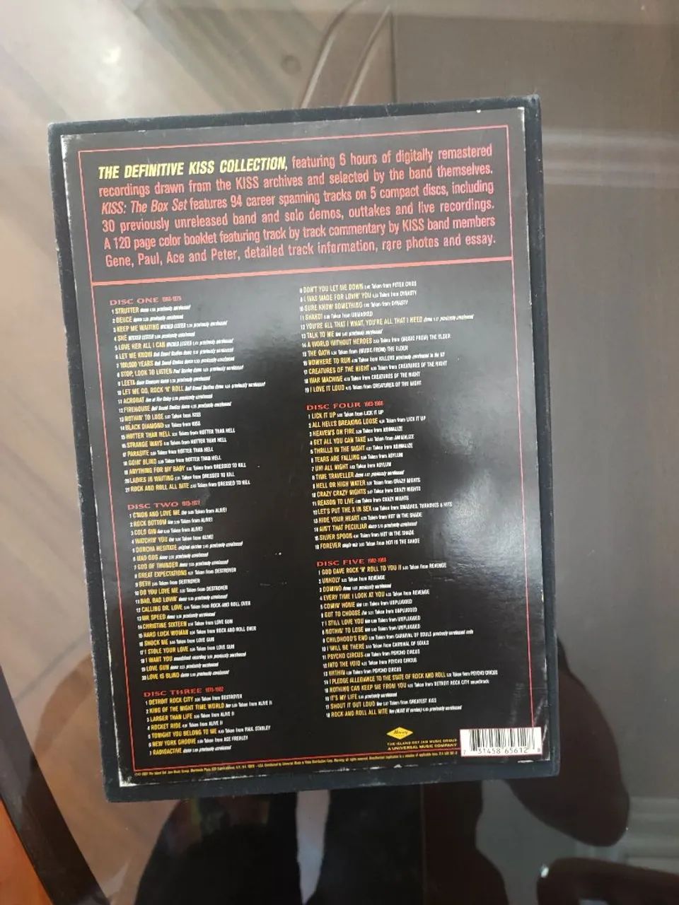 KISS The Definitive Collection Box Set Completo Book 5 CDs 2001