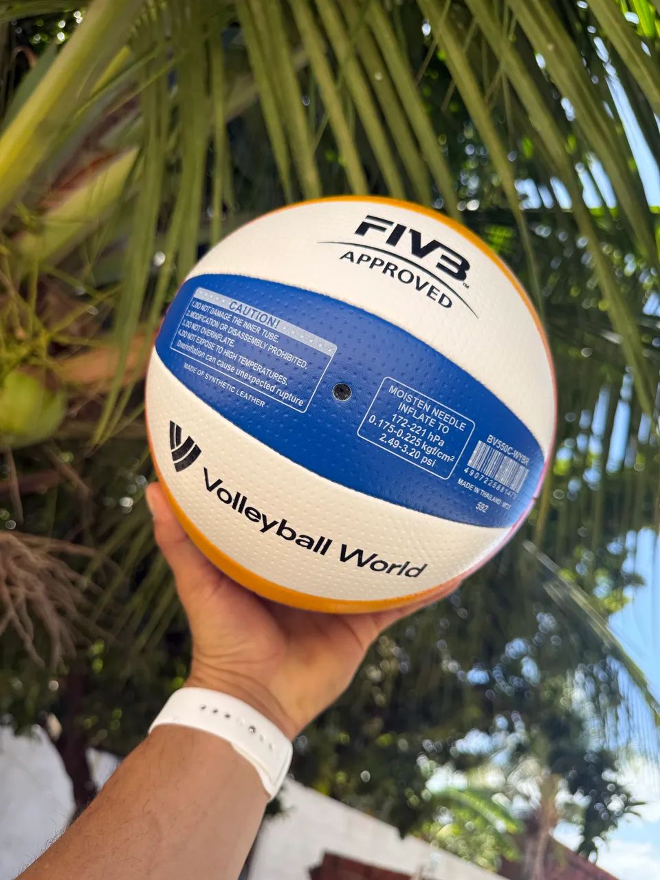 Bola de vôlei oficial beach pro praia  - Foto 5