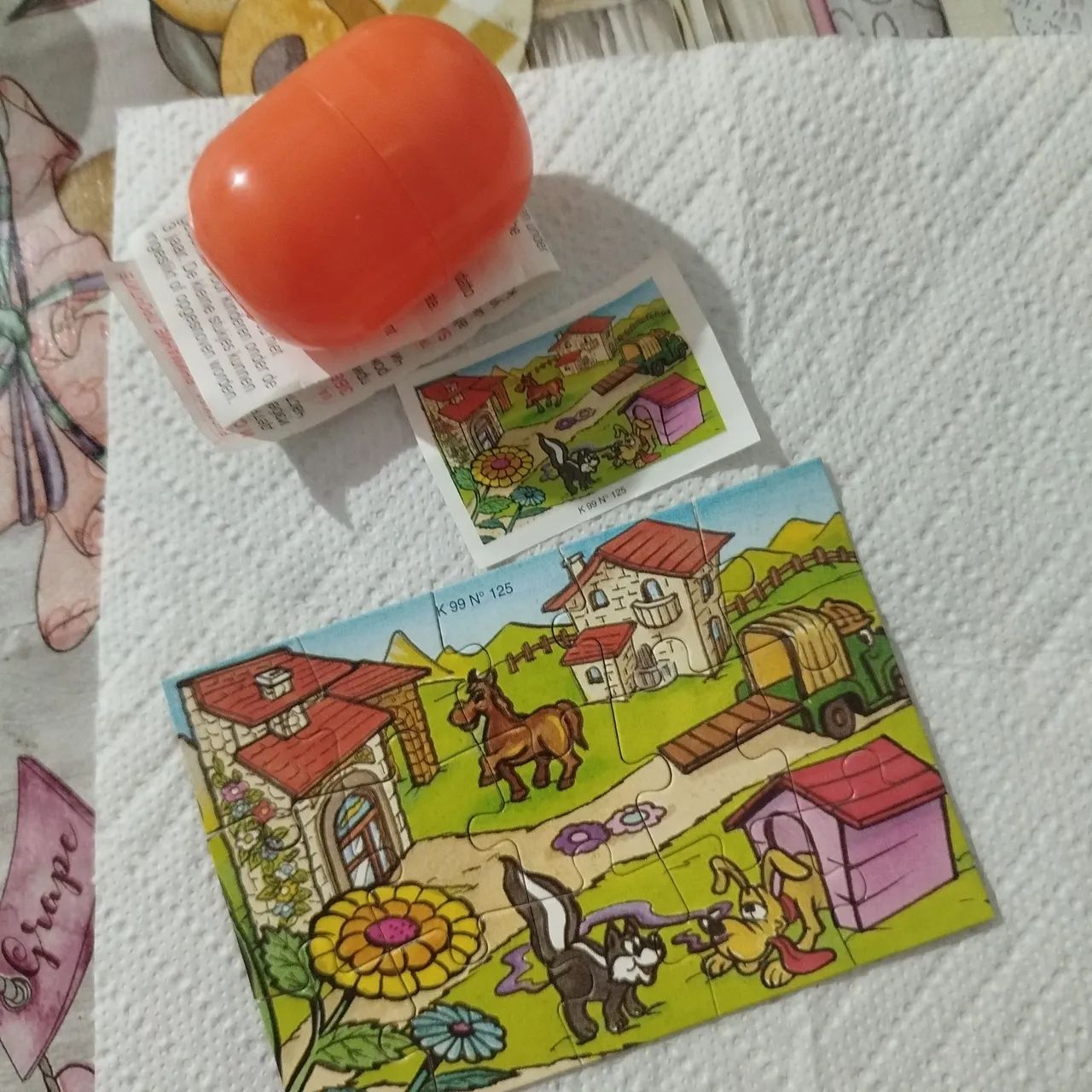 Mini quebra cabeça Kinder ovo - K99 número:125 - Foto 2