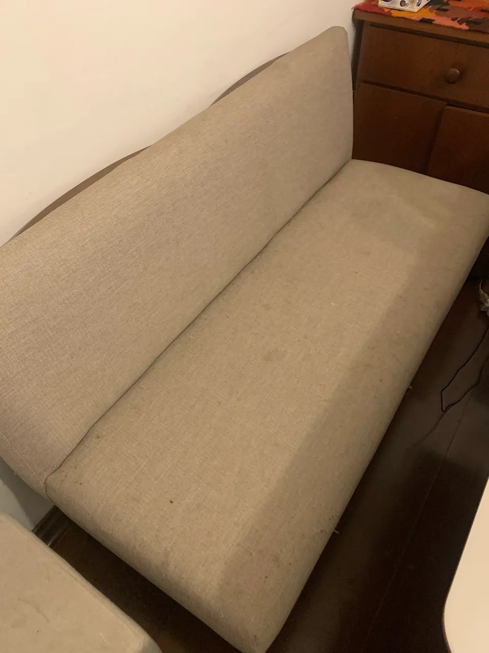 Namoradeira em linho 3 lugares - Foto 3