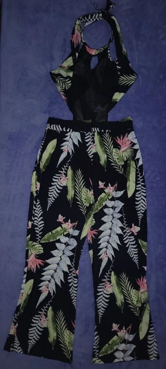 Macacão Longo Tropical Lavanda - Foto 5