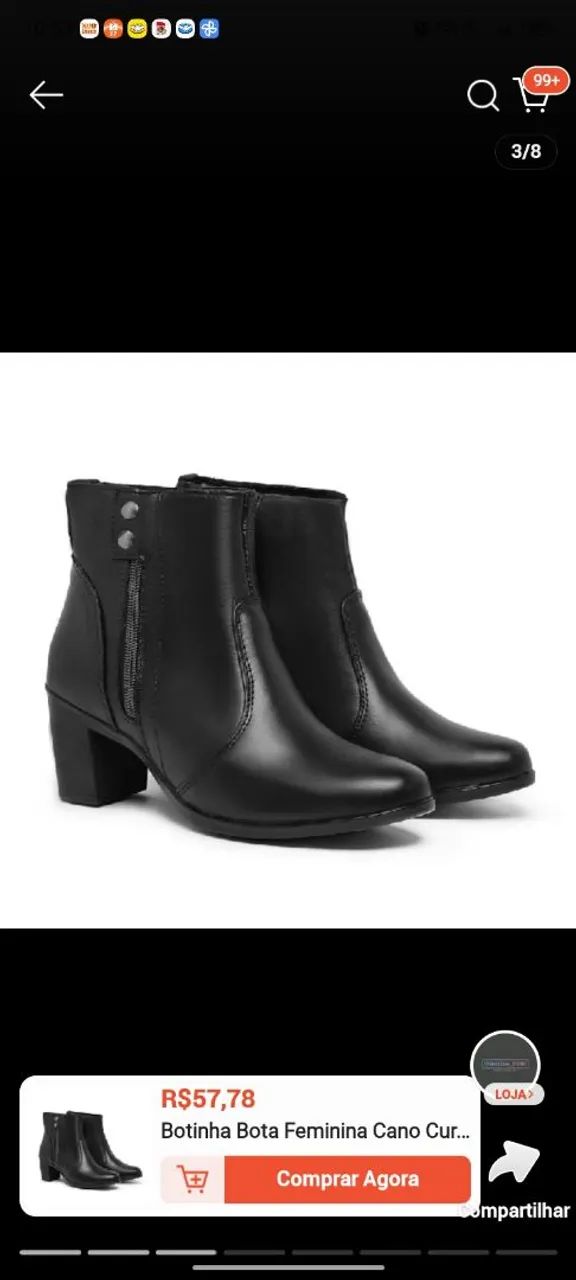 Bota feminina 37 - Foto 4