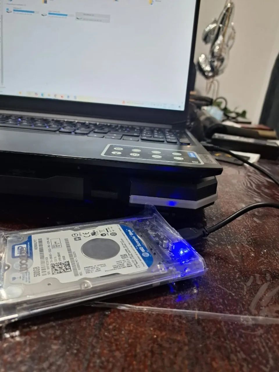 Hd de 500gb externo funcionando perfeitamente
