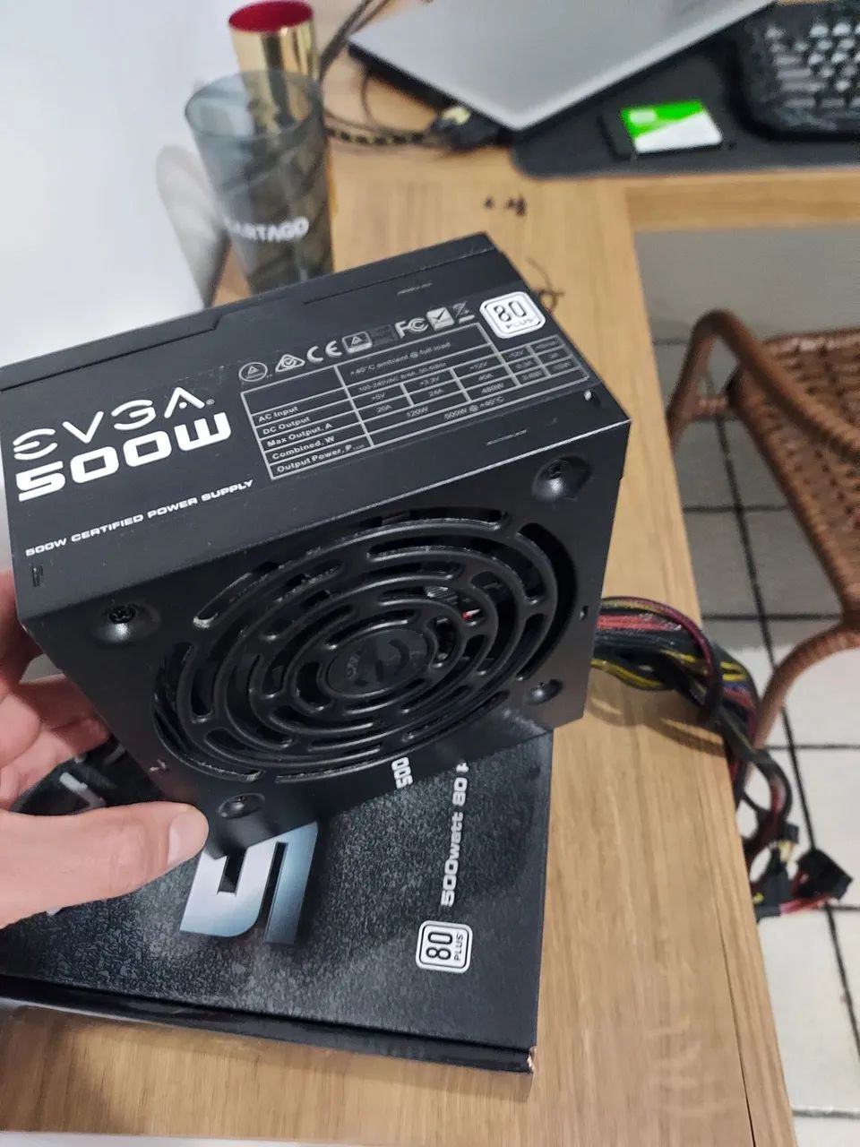 Fonte EVGA 500WATS 80 PLUS WHITE - Foto 2