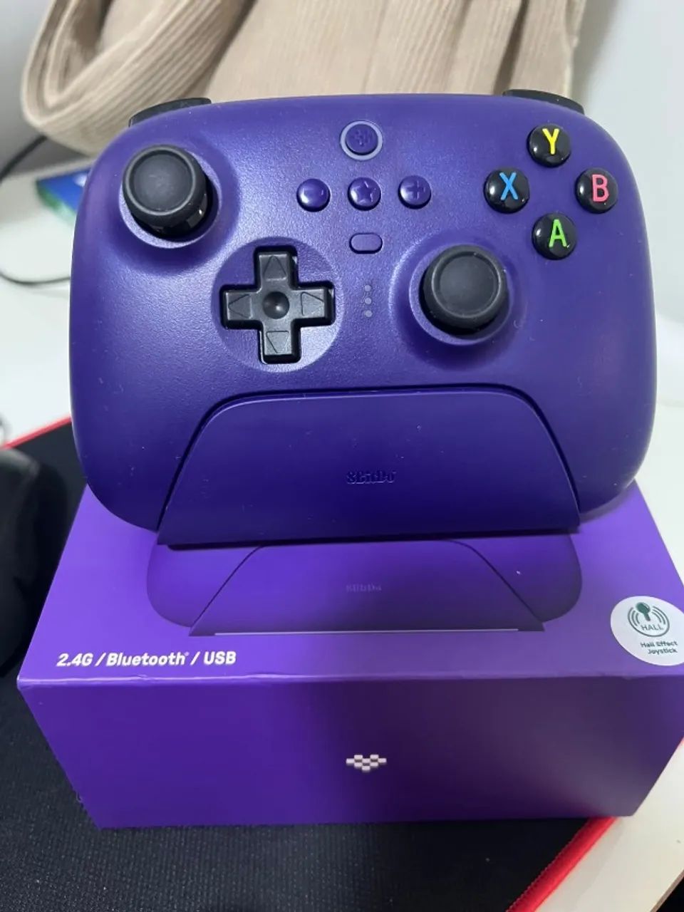 Controlador 8BitDo Ultimate Preto Roxo - Foto 2