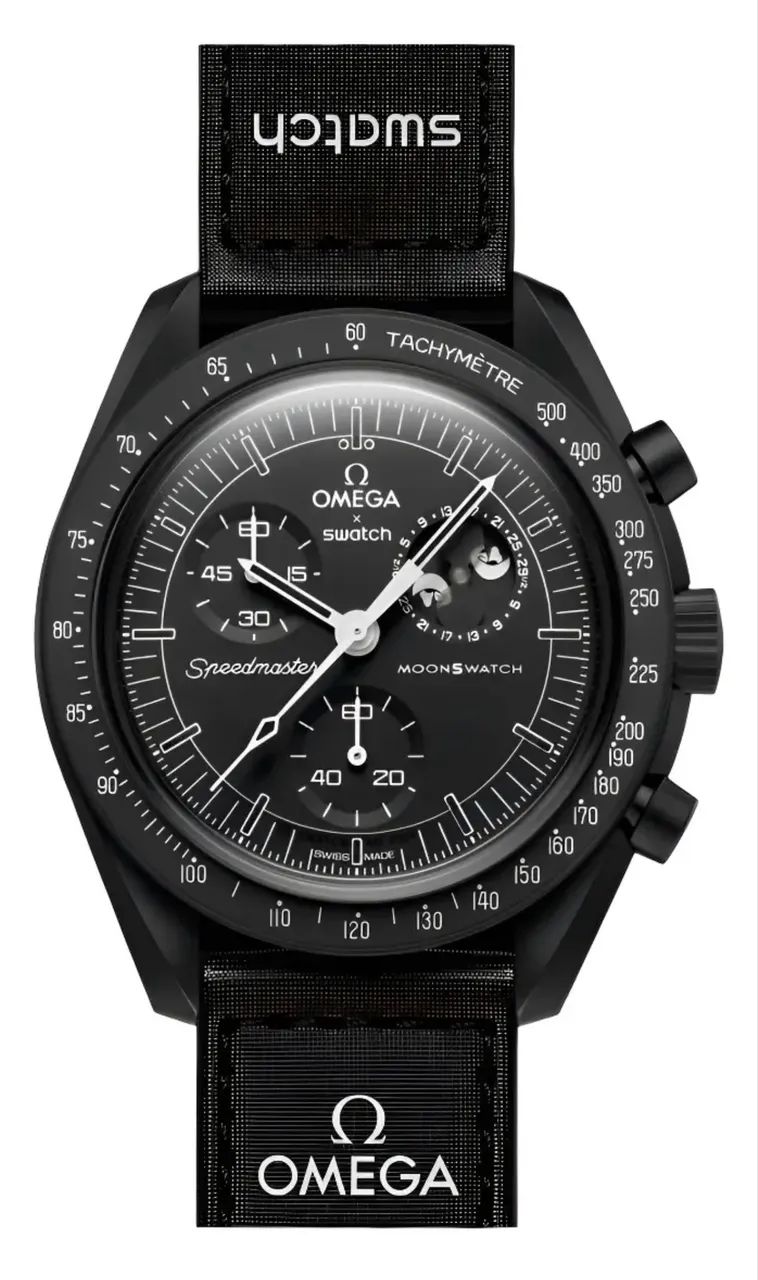 OMEGA x SWATCH MoonSwatch "New Moon" (Snoopy Preto) - Foto 3