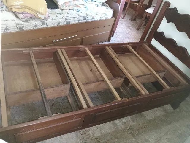 Cama Solteiro Madeira Maciça  - Foto 4