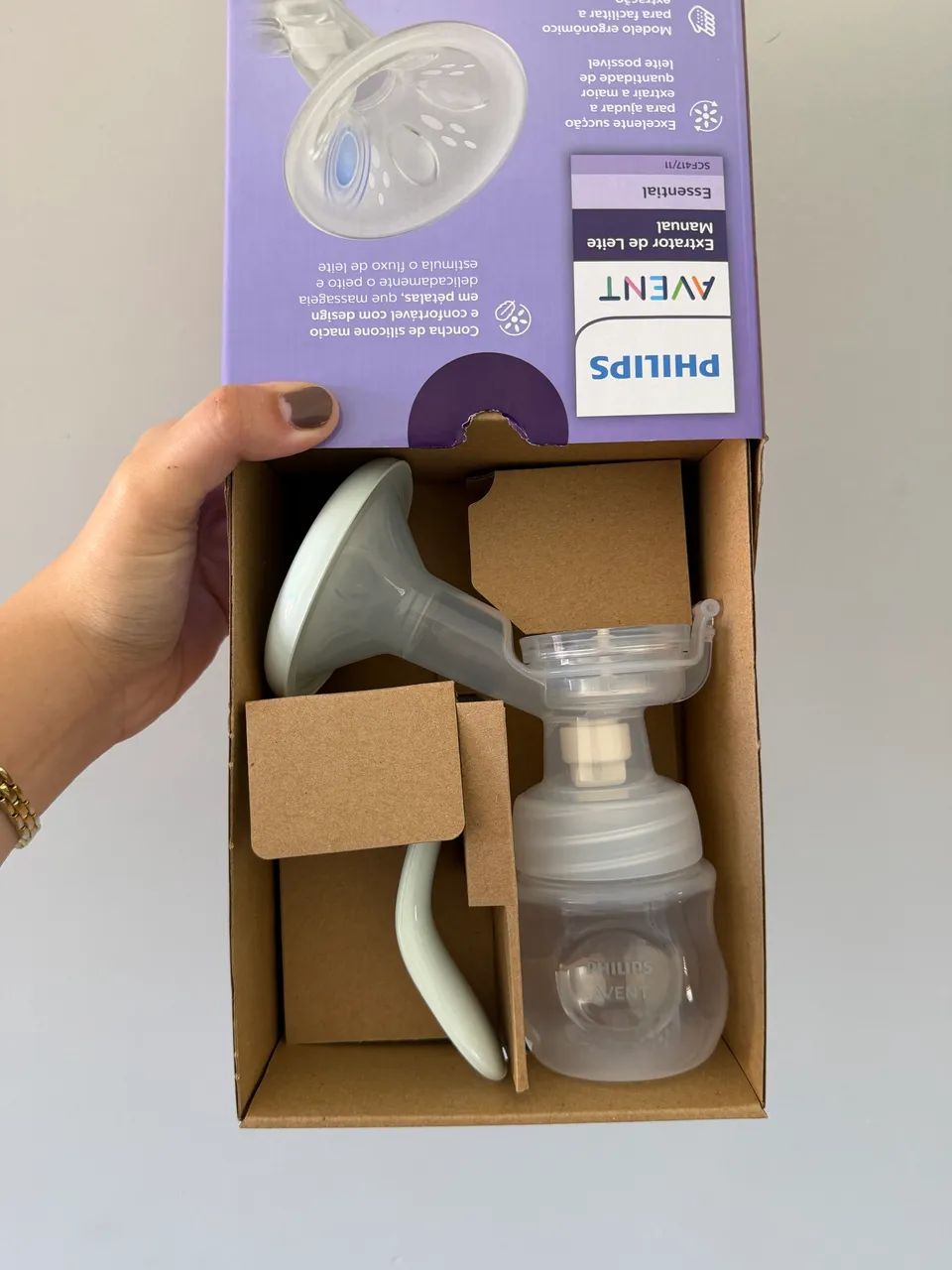 Bomba extratora de leite manual Philips Avent