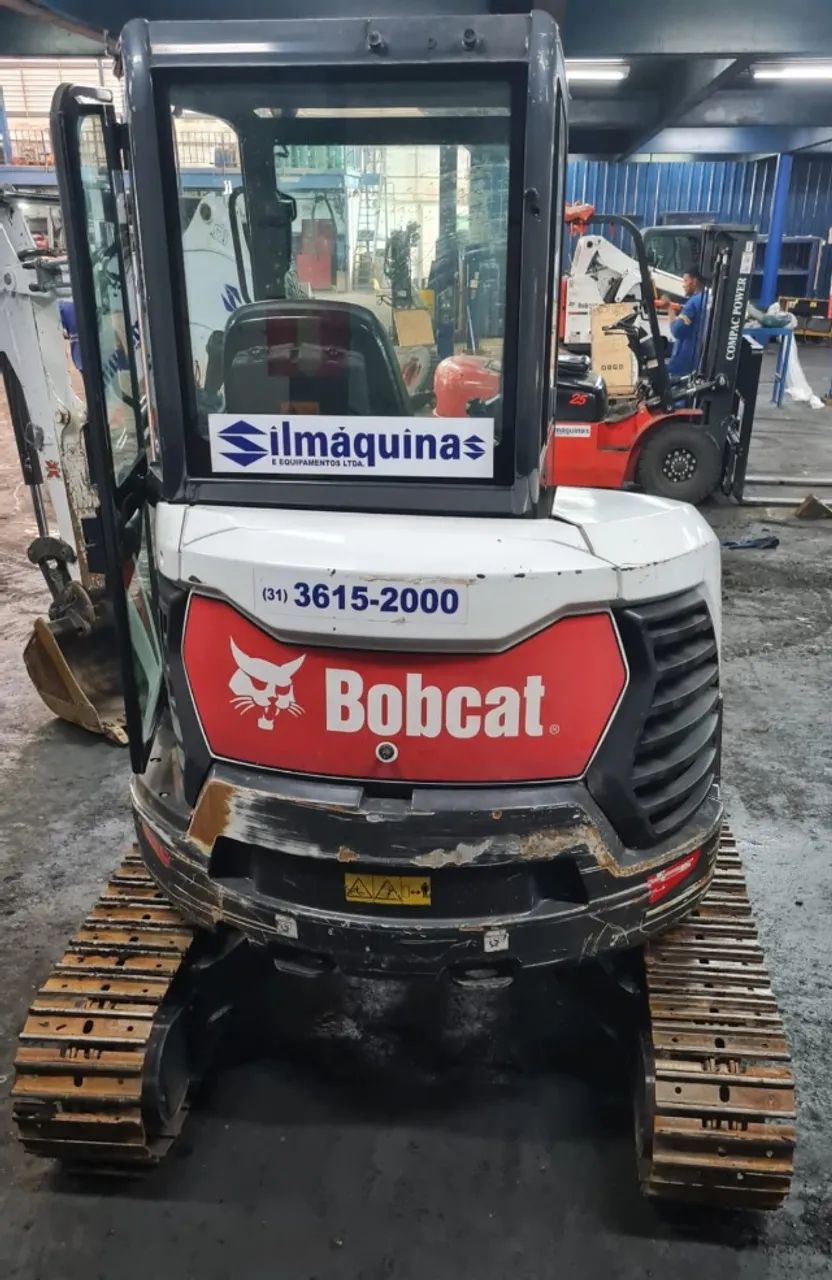 Miniescavadeira Marca Bobcat E35z 2022 1370h Ar-cond+est Aço - Foto 3