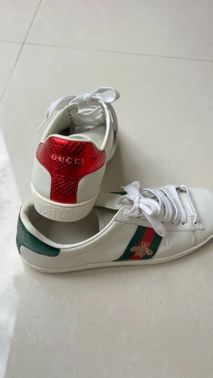 Tenis gucci couro original 39 - Foto 2